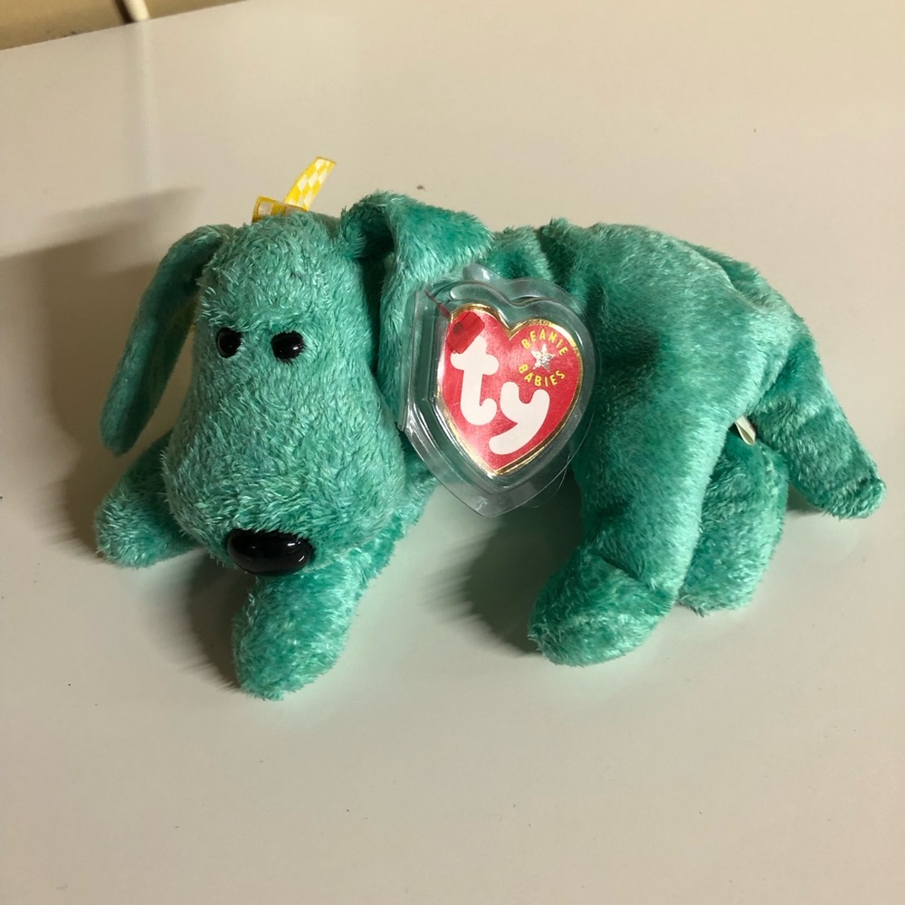 TY Beanie Babies Diddley The Dog with tush and hang tag